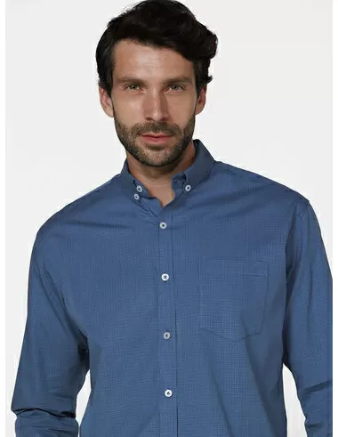 imagem de Camisa Grid Colors Azul/Preto