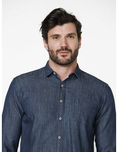 imagem de Camisa Linen Jeans Seiano Indigo