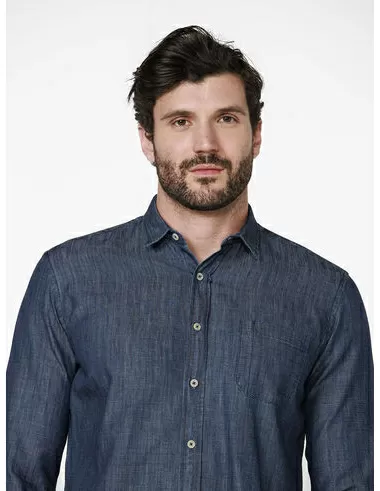 imagem de Camisa Linen Jeans Seiano Indigo