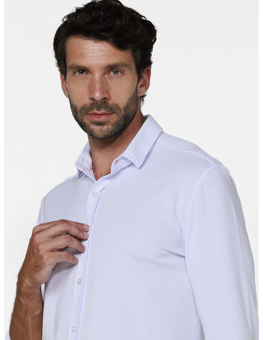 imagem de Camisa Oxford Piquet Branco