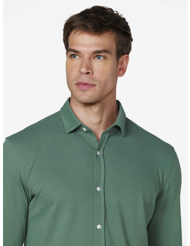 imagem de Camisa Oxford Piquet Verde