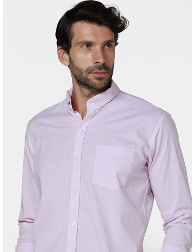 imagem de Camisa Portofino Rosa/Branco