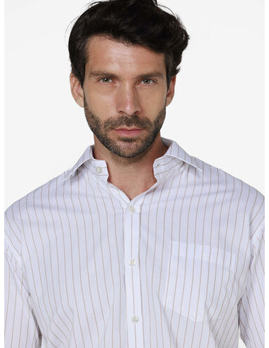 imagem de Camisa Toscana Branco/Khaki