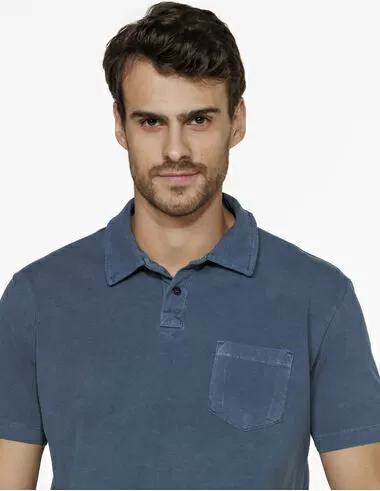 imagem de Polo Malho Mariner Bolso Azul Marinho