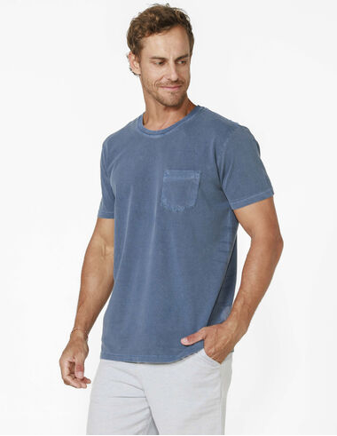 imagem de T-Shirt Malha Crepe Stone Navy