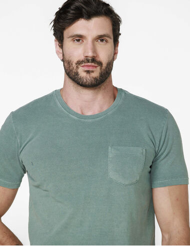 imagem de T-Shirt Malha Crepe Stone verde