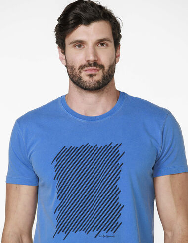 imagem de T-Shirt Silk Graphic Royal