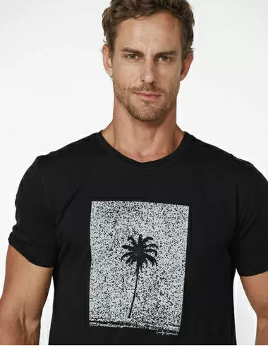 imagem de T-Shirt Silk Palm Preto