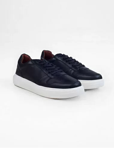 imagem de Tnis Sneaker Couro Vintage Preto